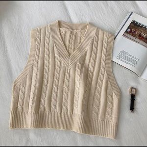 Almond sweater vest